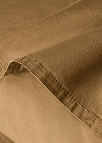 Two cotton poplin double-stitched pillowcases 50x75 cm