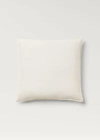 Two textured cotton percale pillowcases 60x60 cm