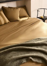 Cotton poplin double-stitched children's duvet cover for / cm bed