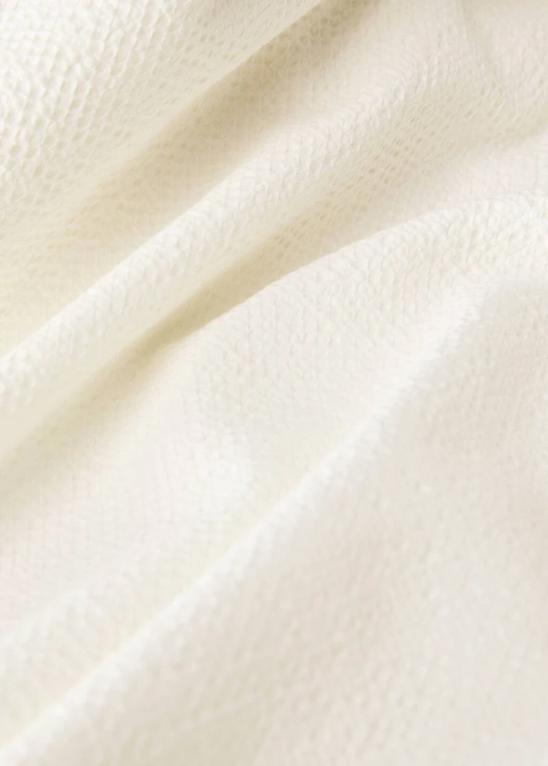 Percale cotton textured duvet cover for cm bed