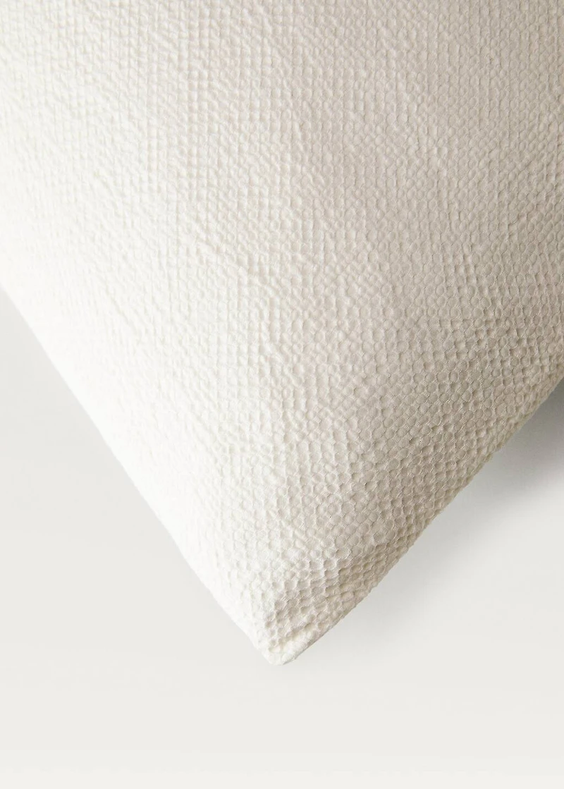 Percale cotton textured duvet cover for cm bed