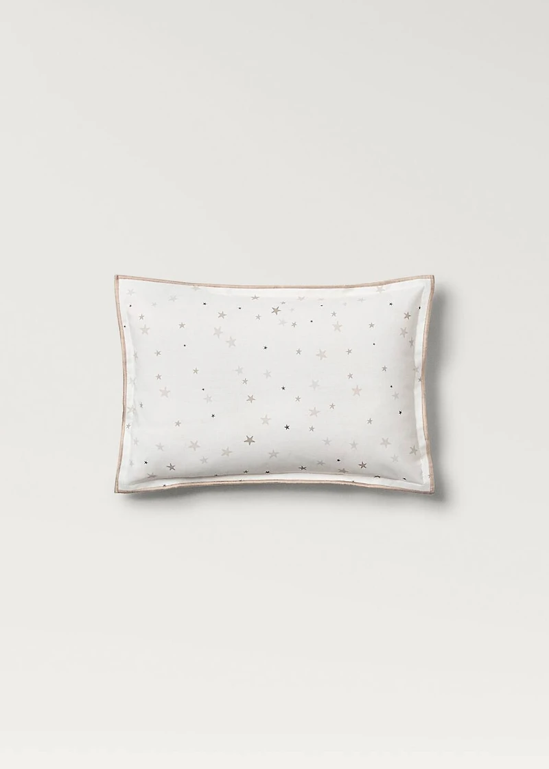 Children's cushion cover with star print 30x20cm