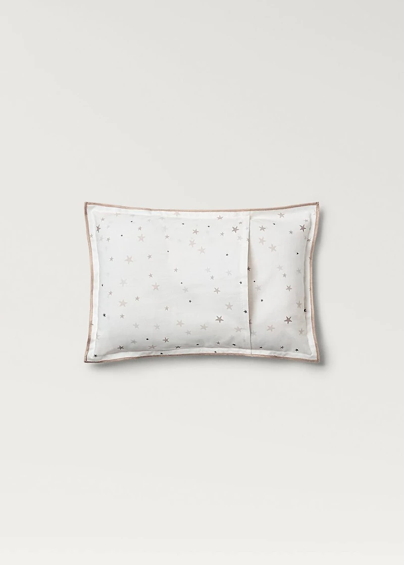 Children's cushion cover with star print 30x20cm