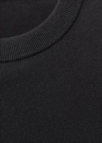 Wool-blend round-neck sweater