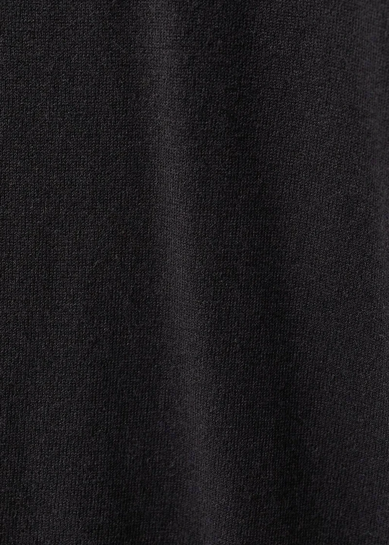 Wool-blend round-neck sweater