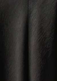 Contrasting satin dress
