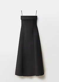 Strapless flared dress