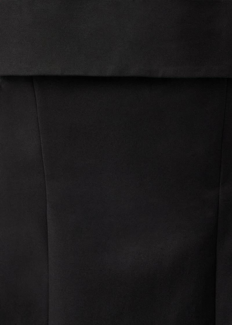 Strapless flared dress