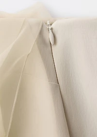 Short chiffon combined dress