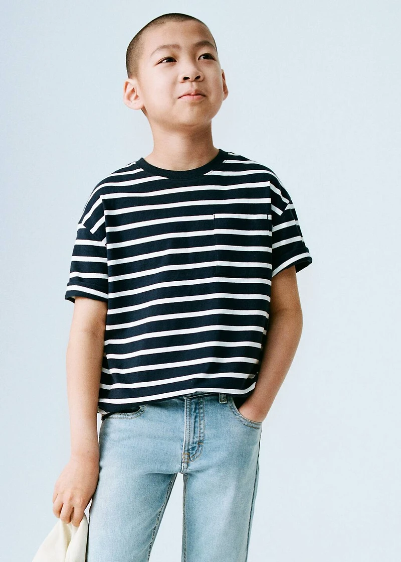 Striped cotton T-shirt
