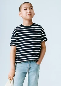 Striped cotton T-shirt
