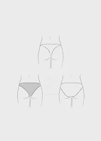 Bikini with printed trim