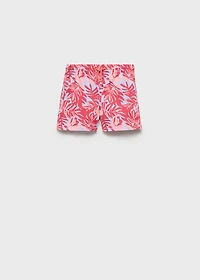 Leaf-print swimsuit