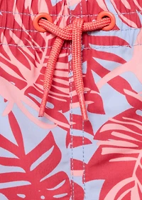 Leaf-print swimsuit