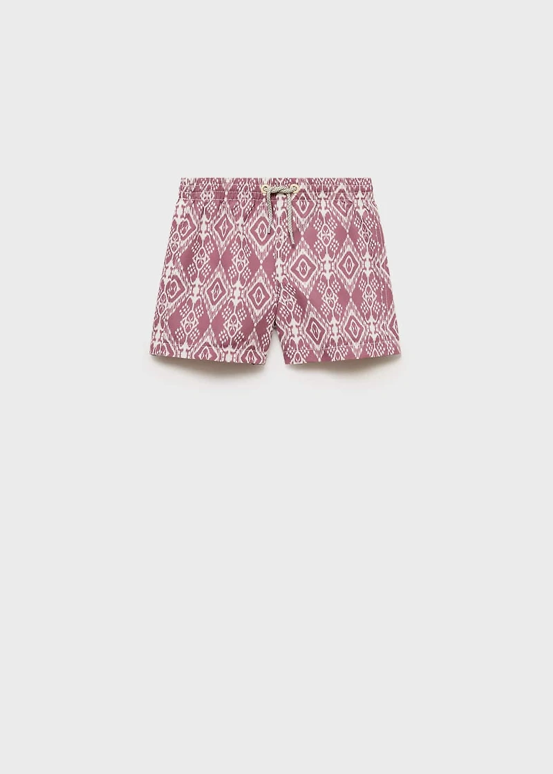 Printed swimming trunks