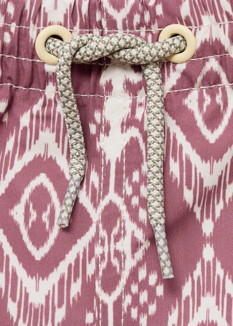 Printed swimming trunks