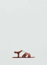 Leather straps sandals