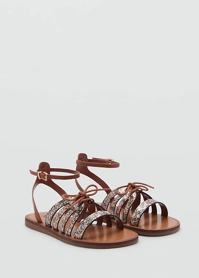 Strap cord sandals