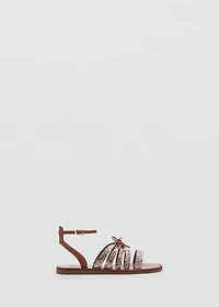 Strap cord sandals