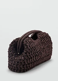 Natural fiber clutch bag