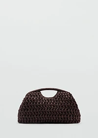 Natural fiber clutch bag