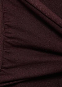Knitted skirt with knot detail