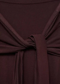 Knitted skirt with knot detail