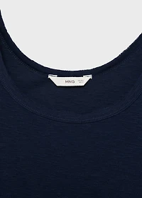 Cotton sleeveless t-shirt