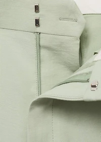 Straight-fit suit pants