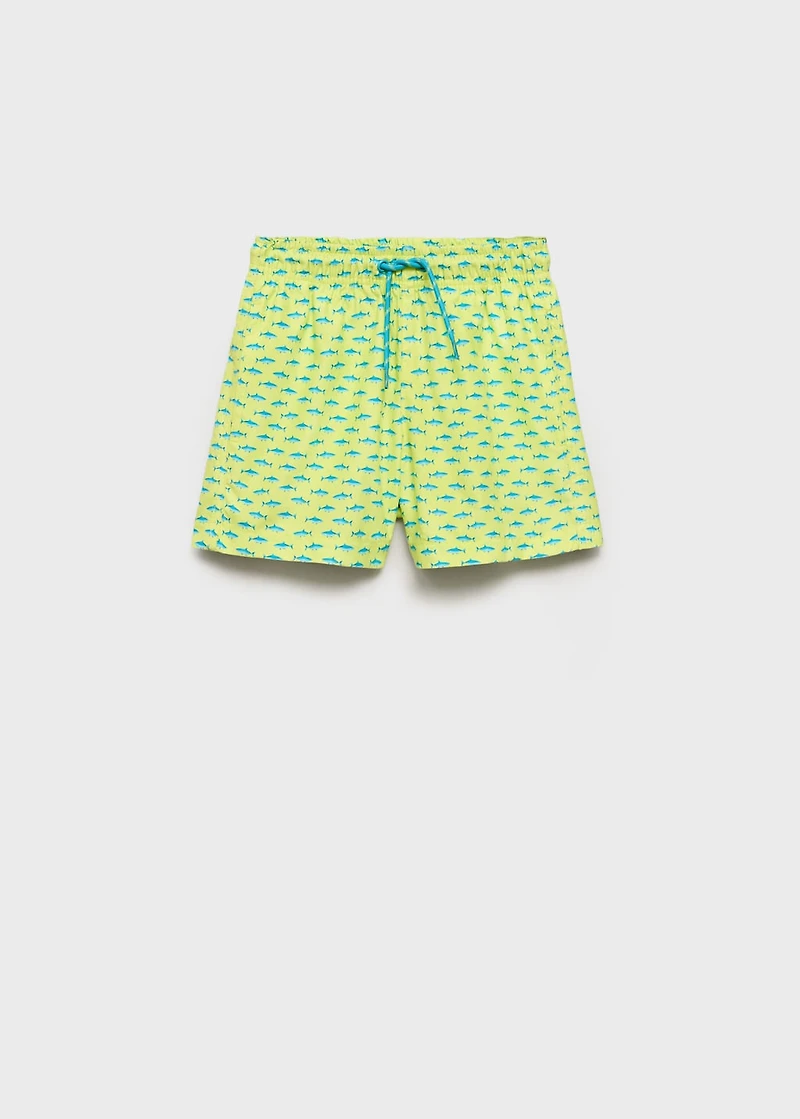 Shark-print swimsuit