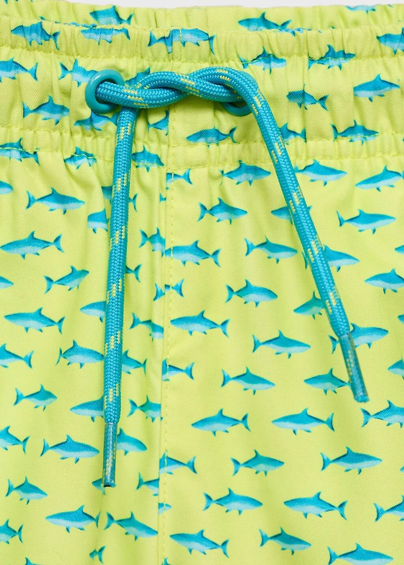 Shark-print swimsuit
