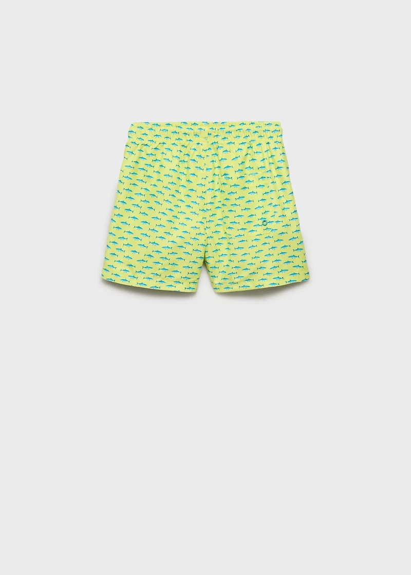 Shark-print swimsuit