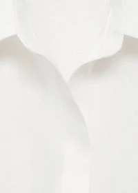 Belt linen dress