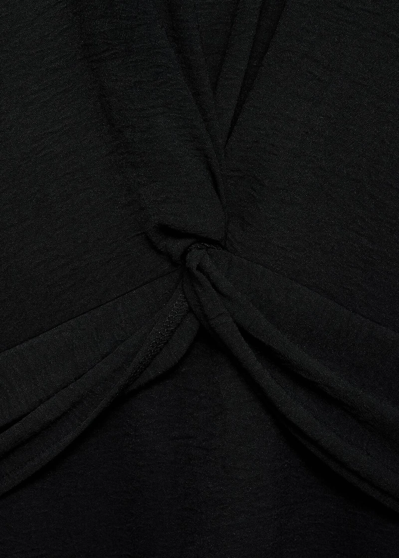 Midi-dress with knot detail