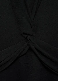 Midi-dress with knot detail
