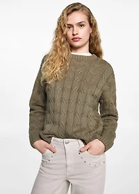 Braids knit sweater