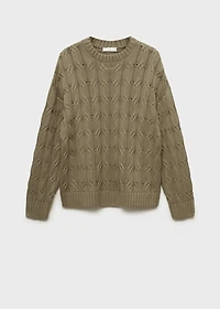 Braids knit sweater