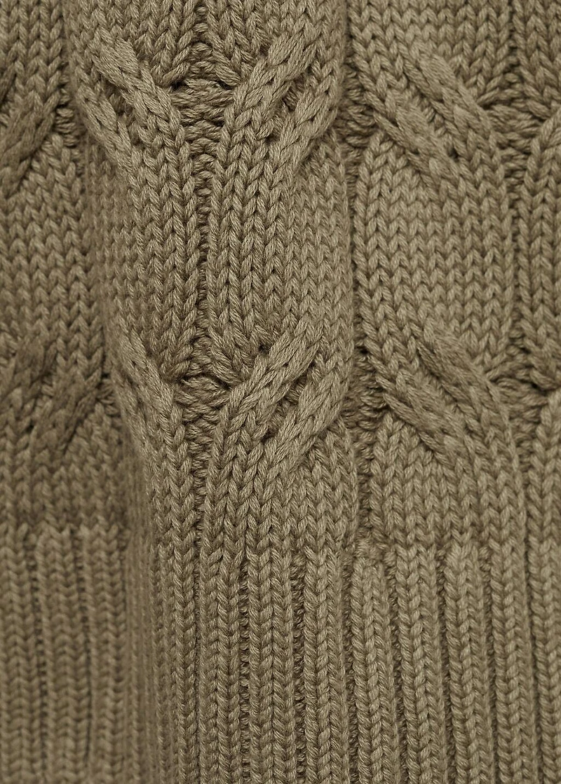 Braids knit sweater