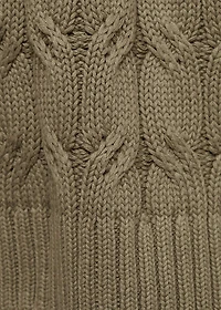 Braids knit sweater