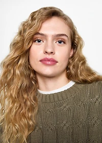 Braids knit sweater