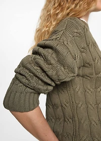 Braids knit sweater