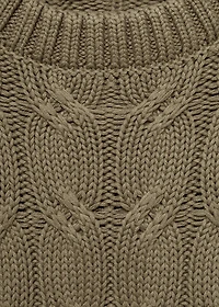 Braids knit sweater