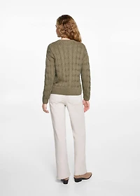 Braids knit sweater