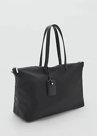 Large nylon shopper bag