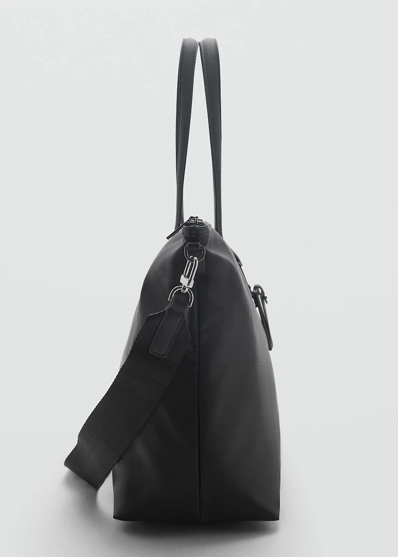 Large nylon shopper bag