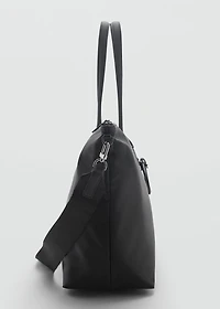 Large nylon shopper bag