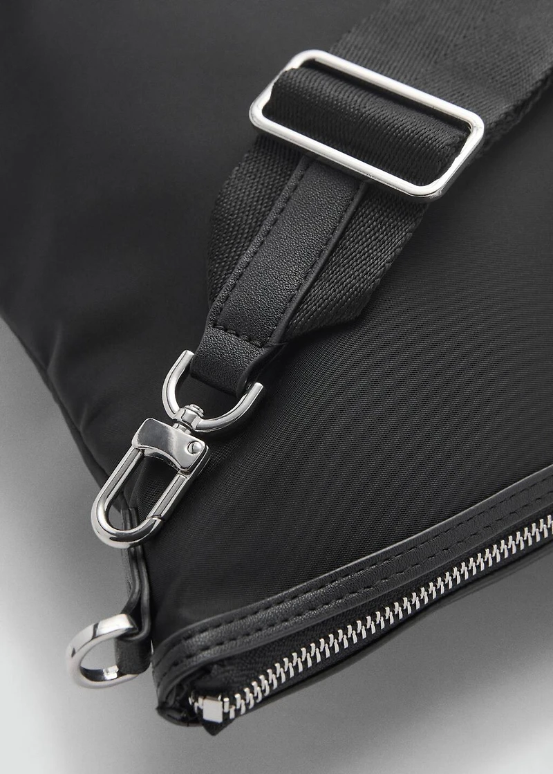 Large nylon shopper bag