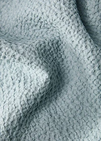 Cotton percale waffle duvet cover for 135 cm bed