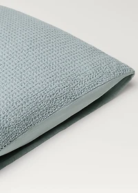 Two cotton waffle percale pillowcases 60x60 cm