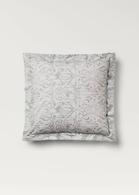 Two cotton percale ornamental-print pillowcases 60x60 cm